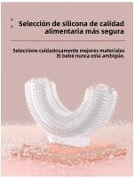 Cepillo De Dientes Eléctrico Para Niños Con Cerdas De Silicona 360 Grados Automático Recargable Por USB Cepillo Inteligente En Forma De U - details 3
