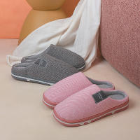 Nuevos Pantuflas De Algodón Para Hombre Invierno Calor Familiar Pantuflas Suaves No Especiales Para Interior Antideslizantes Moda Casual Zapatos Para Adulto - details 3