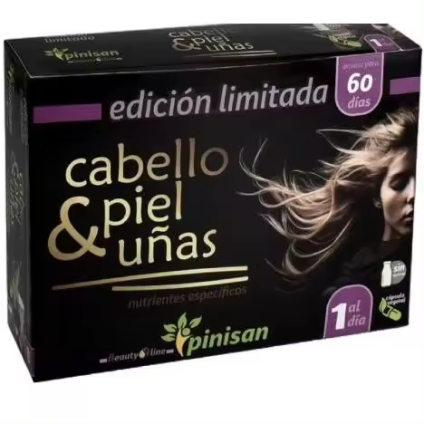 PINISAN - CABELLO PIEL Y UÑAS DE 60 COMPRIMIDOS - 1