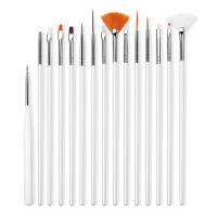Set De 20 Pinceles De Uñas Ombre Para Pintura Y Dibujo Con Gel UV Herramientas De Diseño DIY Para Manicura Y Carving - details 2