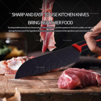 Cuchillo de cocinero profesional para cortar todo tipo de alimentos. Hoja con mango ergonómico de acetal - details 3