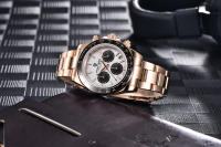 Reloj Deportivo De Cuarzo Para Hombre PAGANI DESIGN 2022 40mm Acero Inoxidable Impermeable Con Cristal De Zafiro Cronógrafo Manos Luminosas Fecha Completa Estilo Casual - details 16