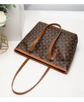 Bolso De Mano Grande Con Cremallera Bolso De Mamá Tendencia 2024 Estampado De Triángulo Tejido Generoso Capacidad Grande Estilo Hobos - details 9