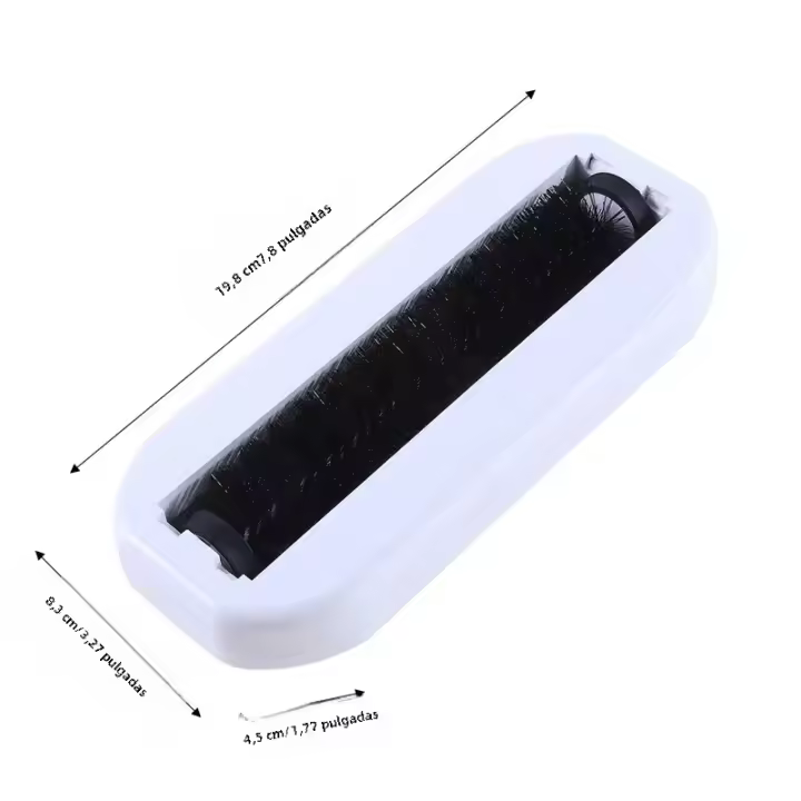 Cepillo Para Polvo De Alfombra Plástico Limpiador De Restos Para Mesa De Noche Cepillo Adhesivo Para Pelos De Animales Y Linterna Herramienta De Limpieza Doméstica Ecológica - 1