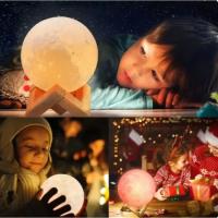 Lámpara Nocturna De Luna Y Planeta Creativa Iluminación Infantil Para Dormitorio Y Sala De Estar Decoración Con Dibujo a Mano - details 3