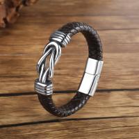 Pulsera De Lona De Henequén Para Hombres Y Mujeres Con Hebilla Magnética De Acero Inoxidable Joyería De Lujo Popular Pulsera De Malla Geométrica Estilo Punk - details 3