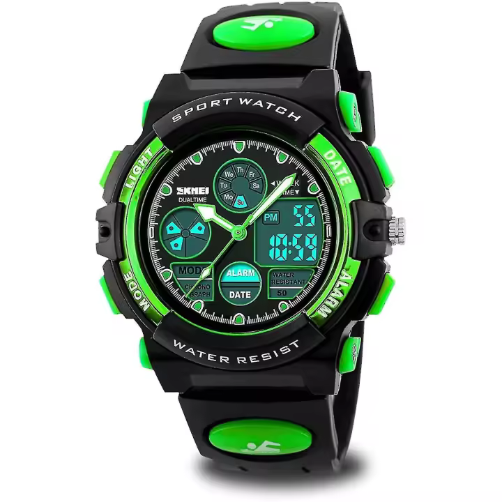 Niños Reloj Deportivo digital, Niños impermeable Deportivo al Aire Libre Relojes Casual electrónico analógico - 1