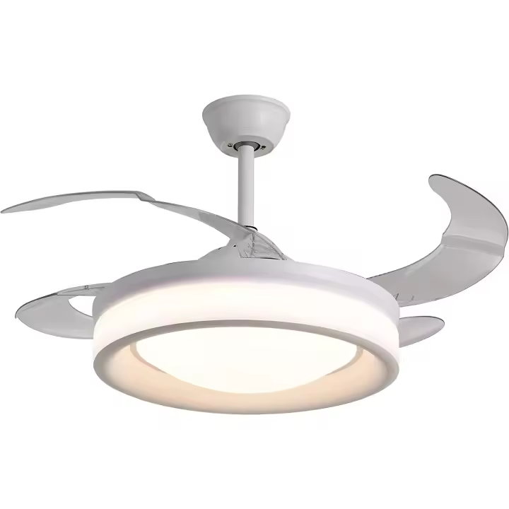 Ventilador Plafón TITAN Motor DC, Aspas Desplegables, Luz Led 36W, 6 Velocidades - 1