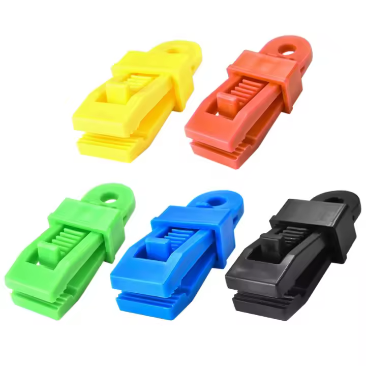 20PCS Clip De Tenda Puxar Y Empurrar Clip De Adhesión Para Tenda Accesorios De Camping Al Aire Libre Correas De Cierre Antigolpes Para Tenda - 1