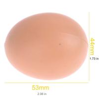 6pcs Huevos De Plástico Para Casa De Pollo Pequeños Accesorios Para Jaulas De Animales De Granja Suministros De Cerdos Y Peces - details 3