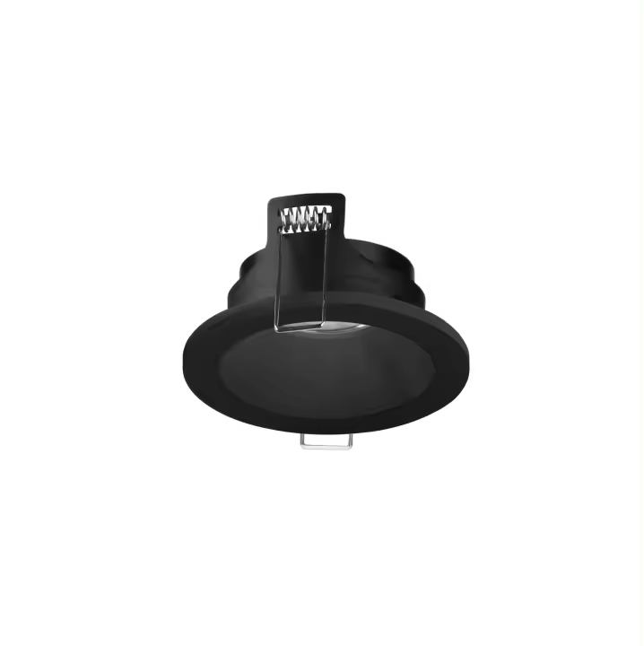 FORLIGHT Ter - Downlight Empotrable de Techo de 90mm de Diámetro para Bombilla GU10 en Color Negro - 1