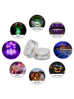 Luces LED Sumergibles Con Control Remoto Y Batería Para Piscina Bañera Tubo De Spa Fountain Vaso De Peces Operadas Por Batería - details 2