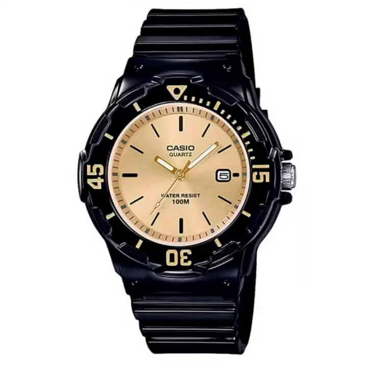 Casio Lrw-200h-9evdf Reloj De Pulsera Analógico Para Mujer Color Dorado. Función de hora analógica y calendario (día del mes) - 1