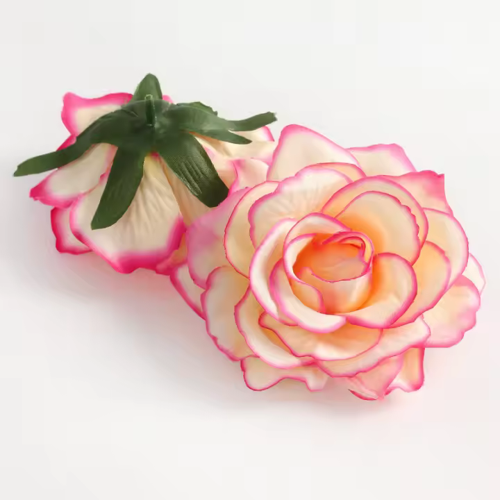 2/5Pcs Rosas Artificiales De 11CM Para Decoración De Hogar Y Jardín Decoración De Boda Y Fiesta Accesorios Para Manualidades - 1