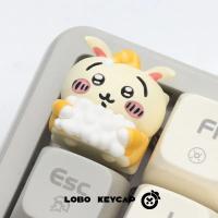 Keycap Anime Lindo Chikawa Hachiware Personalizado De Resina Kawaii Dibujos Animados Para Teclado MX Switch Creativo - details 4