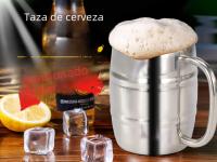 Taza De Cerveza Doble De Acero Inoxidable 500/450ml Con Asa Taza De Café Para Exteriores Y Camping Taza Portátil Aislada - details 0