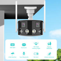 Cámara IP 4K 8MP WiFi Ángulo Amplio De 180° Vigilancia Exterior Cámara De Seguridad CCTV Color Visión Nocturna ICSEE WiFi Inteligente - details 0