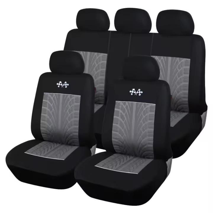 MOV-Funda universal para asiento de coche para todas las estaciones, funda de asiento bordada prensada en caliente, cojín de asiento - 1