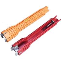 Llave De Multifunción 8 En 1 Para Baño Y Plomería Herramienta De Reparación De Grifo Y Tapa De Piscina Llave Abierta De Acero Carbono Con Doble Finalidad - details 0