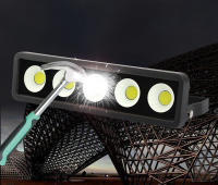 Fresnel De Inundación LED 50W 220V IP65 Impermeable Luz De Escenario Para Jardín Exterior Iluminación De Paisaje Con Reflector - details 6