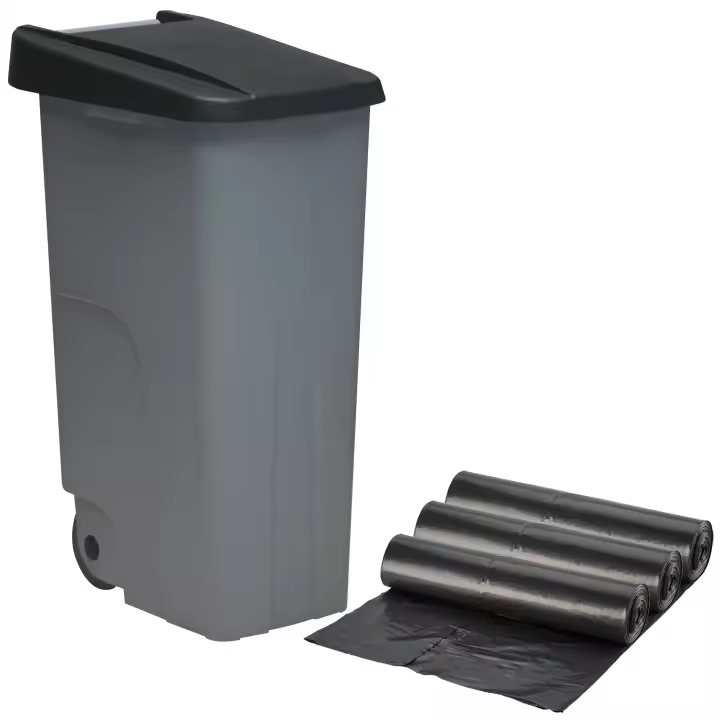 Contenedor Reciclo Prosperplast 110L + 3x10 Bolsas Basura WELLHOME - 1