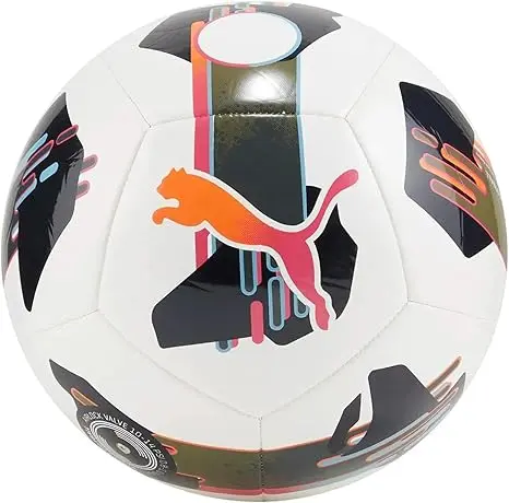 PUMA Orbita 7 MS balón de fútbol, color PUMA White-multico, talla 5 - ¡Perfecto para tus habilidades futbolísticas! - 1