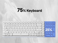 Teclado Mecánico De Juegos EWEADN MK84 Bajo Perfil Con Bluetooth Triple Modo Portátil Diseño Estilizado Para Juegos Y Oficina - details 0