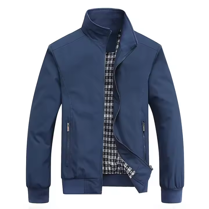 Chaqueta De Bola De Moda Slim Para Hombre 2024 Primavera Otoño Material 100% Poliéster Tallas M-6XL 8XL Top Casual Solido - 1