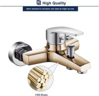Grifo de bañera de baño, Grifo de Ducha, aireador extraible de la superficie cromada de Cobre para Baño - details 2