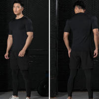 Camiseta De Compresión Para Hombre Fitness Running Deporte Acuático Secado Rápido Camiseta Deportiva Casual Manga Corta Primavera Verano - details 9