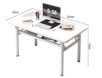 Mesa escritorio plegable, Ordenador Escritorio Oficina estudio , escritura para estudio, PC, portátil, mesa de trabajo, mesa de juegos, pata metal - details 2