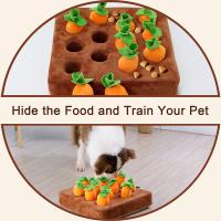 Juguete Interactivo Para Perros En Forma De Zanahoria Anti Deslizante Juego De Buscar Y Esconder Alivio Del Estrés Masticable - details 1