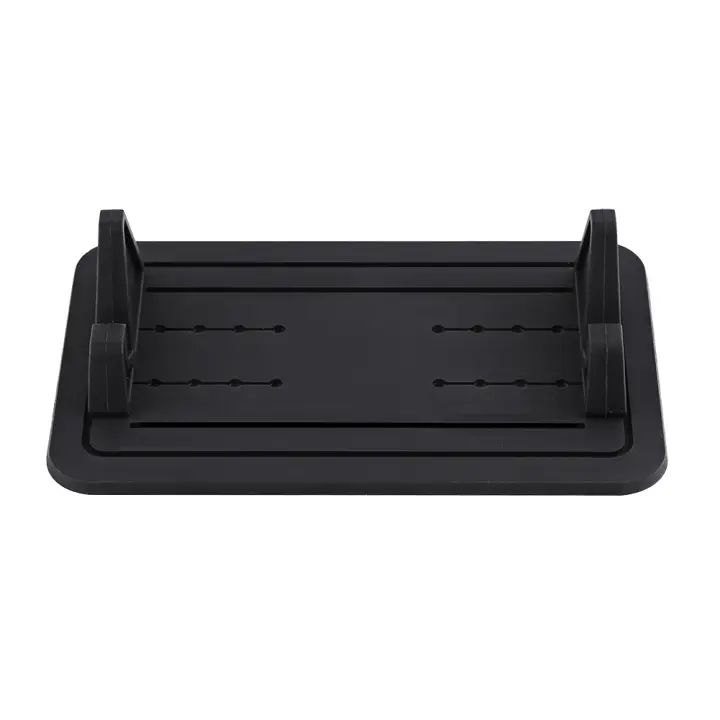 Soporte De Teléfono Para Tablero De Coche Universal Adhesivo No Eslipiente Silicone Montaje Para Teléfonos Móviles Negro - 1
