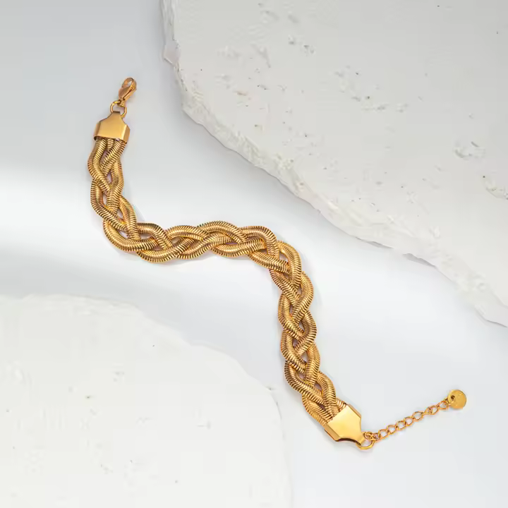  Pulsera De Acero Inoxidable Retro De Moda Delicada Para Uso Diario Regalo Ideal Para Vacaciones Y Citas Tipo De Cadena: Snake Clasp: Abrazadera De Lobster Estilo: Vintage - 1