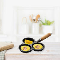 Sartén Para Huevos Y Panqueques Antiadherente De Hierro Fundido Mini Sartén Para Pancakes Y Carne Sartén De Desayuno Sin Tapa Para Cocina a Gas Y Inducción - details 4