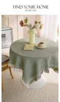 Mantel De Algodón Para Otoño Cuadrado Con Borde Francesa/Mantel De Café/Cubierta Para Mesas Finas Decoración De Mesa Tamaño Rectangular Material Poliéster/Celulosa - details 7