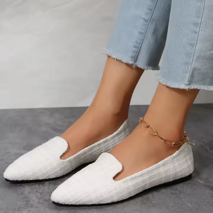 Zapatos Planos De Moda Para Mujer BCEBYL Primavera/Otoño Antideslizantes Suela De Goma Resistente Al Desgaste Zapatos Largos Con Punta Puntiaguda - 1