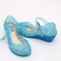 Sandalias De Verano Para Niñas Zapatos De Princesa PVC Transpirables Talla 25-37 Decoración De Cristal Estilo Cendrillon Con Tacón Suave Para Niños - details 7