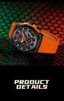 Reloj De Pulsera Deportivo NAVIFORCE Para Hombre Con Correa De Silicona Resistente Al Agua Cronógrafo Calendario Y Manos Luminosas Movimiento De Cuarzo De Alta Calidad - details 6