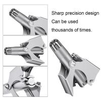 Nueva Trituradora De Nariz Para Hombres Acero Inoxidable Manual Lavable Portátil Triturador De Pelo De Nariz Y Orejas Vibrissa Razor Shaver - details 2