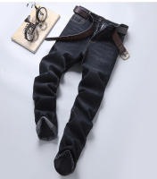 Jeans Rectos Para Hombre Moda 2024 Pantalones Slim Fit Elásticos Y Cómodos Trajes De Negocios Denim Suave Ropa Masculina De Marca - details 13