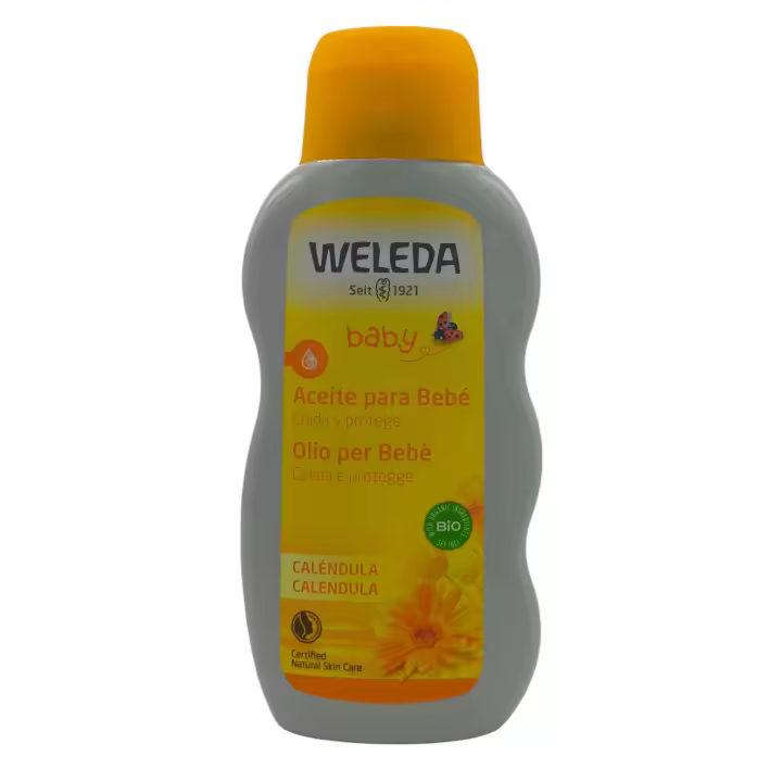 Aceite para bebé Weleda, aceite corporal para bebés, hidratación, piel sensible y delicada. Cuida y protege la piel - 1
