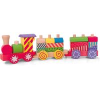Woody tren de madera  35 x 9 cm con bloques de colores para insertar ,juguete educativo - details 4