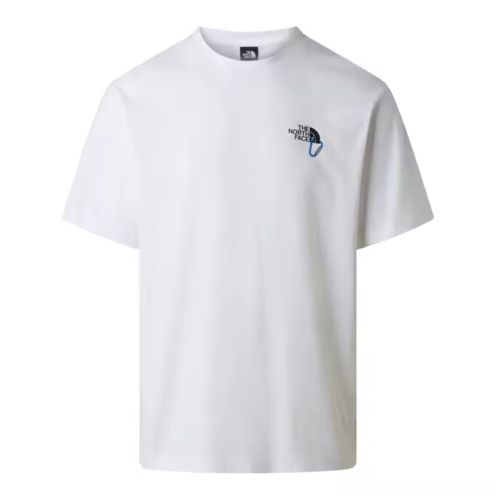 Camiseta Blanca The North Face Explore Carabiner White de Corte Holgado - 1
