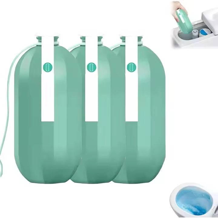 Limpiador de inodoros de larga duración (10 años), botella con aroma fresco automático para uso doméstico (3 unidades) - 1