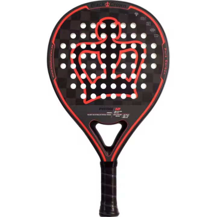 Pala Black Crown Piton 12K 2024 + 2 overgrips de regalo - 1
