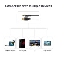 Barra de Sonido Para Tv Altavoz Bluetooth Portátil Potente Redragon GS580 Calliope Altavoces de Escritorio RGB, Sonido Mejorado de 2.0 Canales y Control de Volumen con Cable de 3.5mm - Negro - details 5