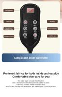 Masajeador De Pies Eléctrico Con Terapia De Salud Calefacción Infrarroja Relajación Masa Corporal Rodillo Vibrador Control Remoto - details 14