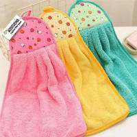 4pcs Algodón Coral Toallas De Mano Suaves Y Absorbentes Para Baño Y Cocina Toallas De Lavado Y Accesorios De Cocina Unisex - details 1
