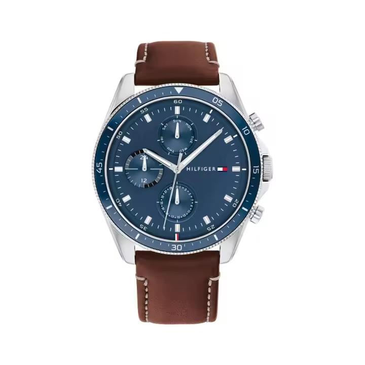 Reloj TOMMY HILFIGER Hombre Parker 1791837 - Acero inoxidable con correa de piel - 1